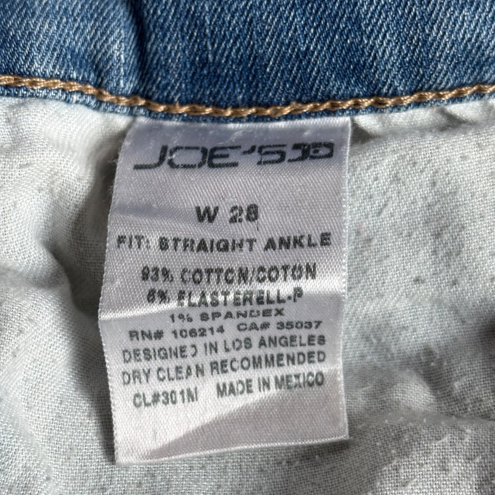 Joe's Jeans straight ankle jeans, size 28 - Picture 6 of 6